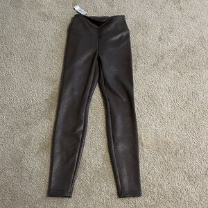 White House Black Market Shimmering Brown Leggings